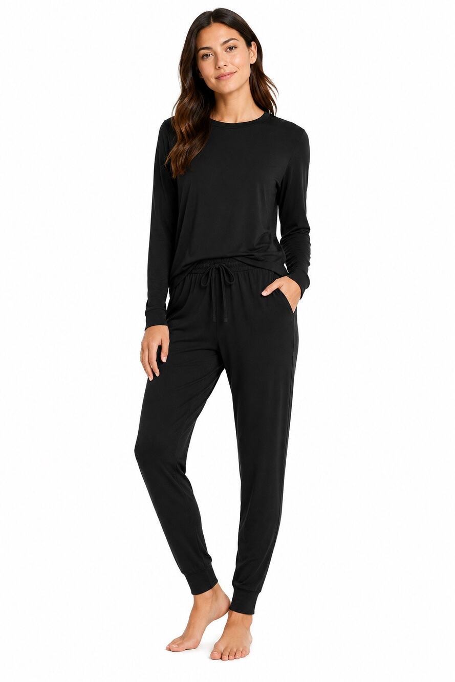 NWT Cozy Earth Bamboo Ultra-Soft Tall Jogger Black Women’s Large Luxury Lounge